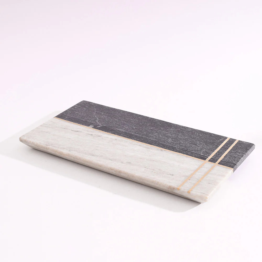 Nera Marble Valet Tray - Beige & Black - Image 3