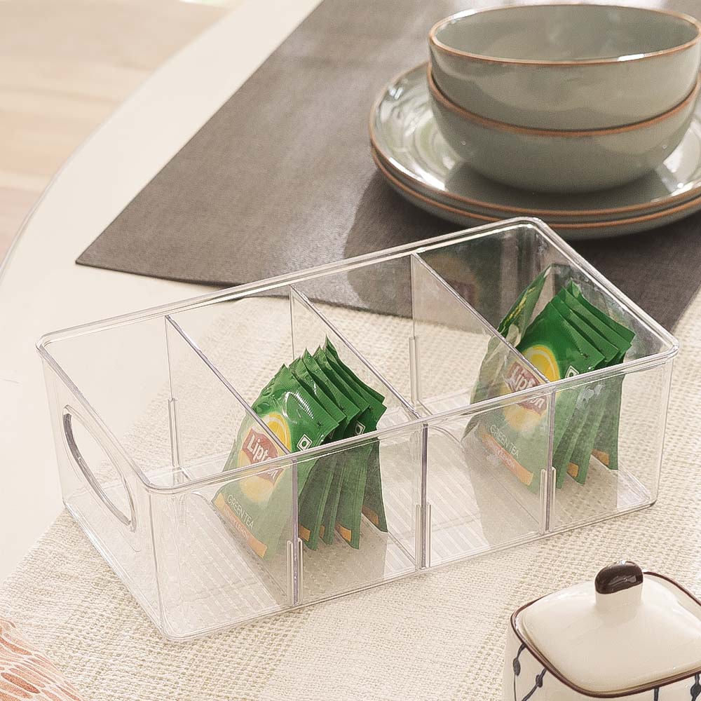 Nest Divided Storage Bin Medium - Clear - Image 4