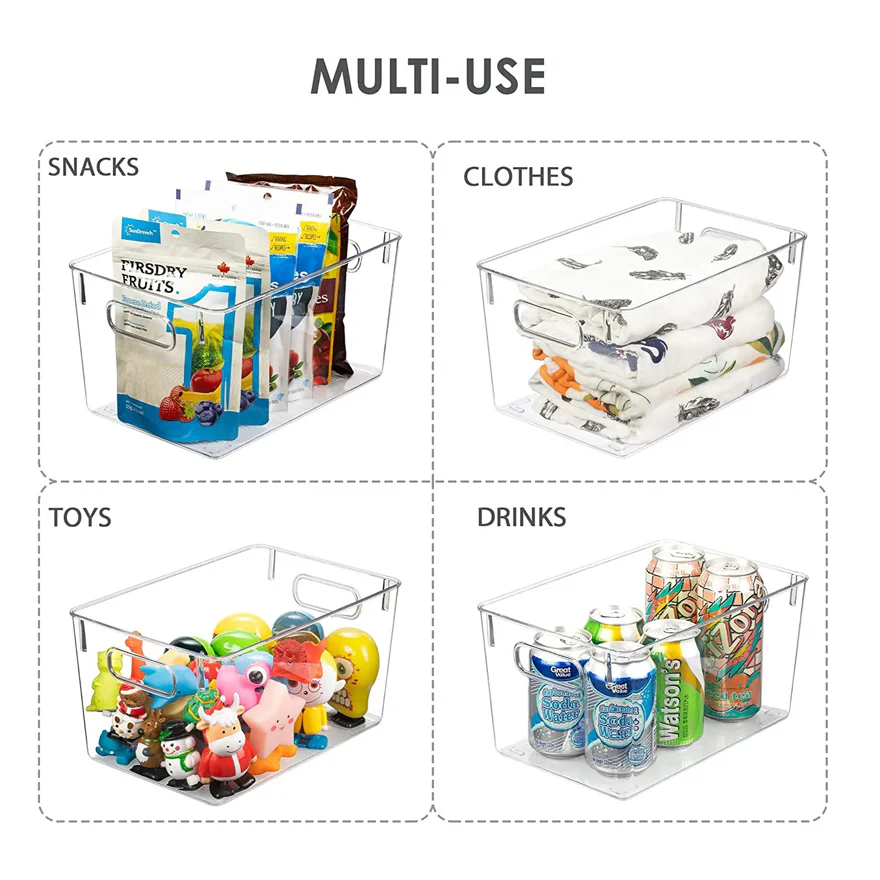 Nest Fridge Bins Large, Set of 4 - Clear - Image 10
