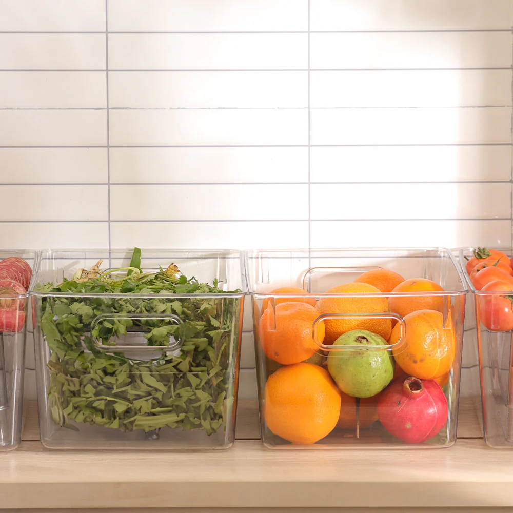 Nest Fridge Bins Large, Set of 4 - Clear - Image 11