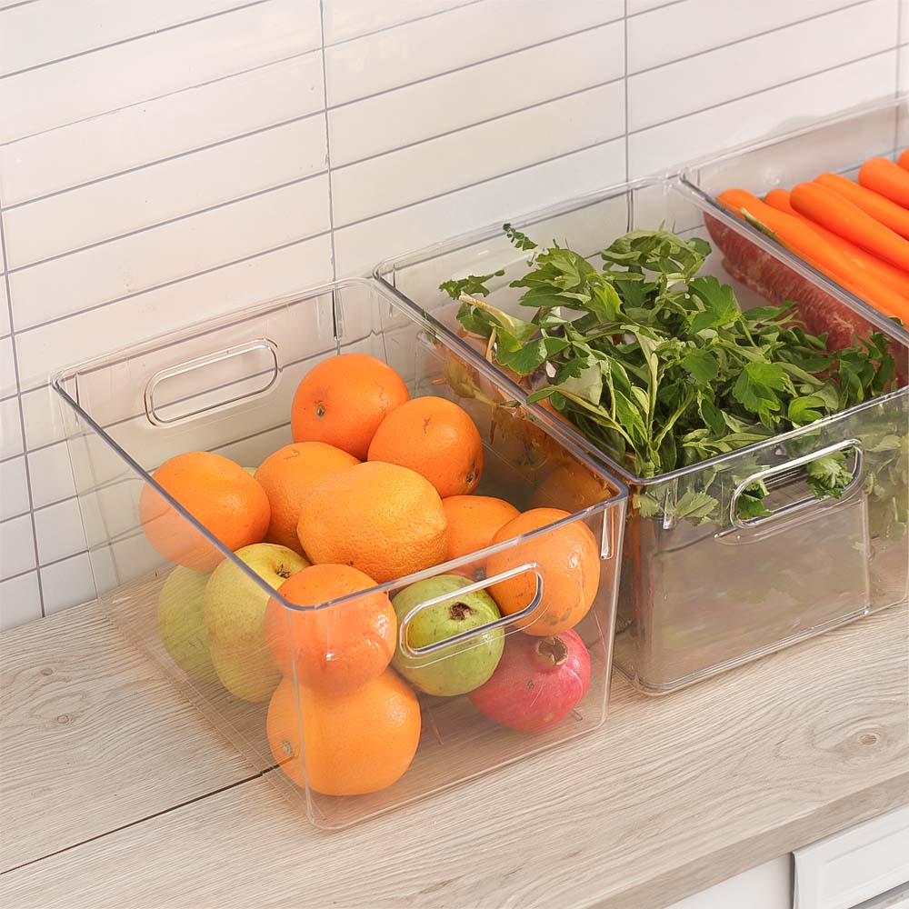 Nest Fridge Bins Large, Set of 4 - Clear - Image 4