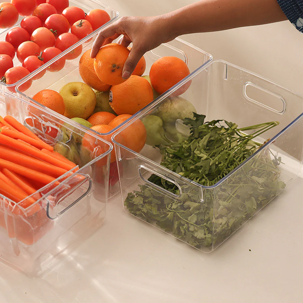 Nest Fridge Bins Large, Set of 4 - Clear - Image 6