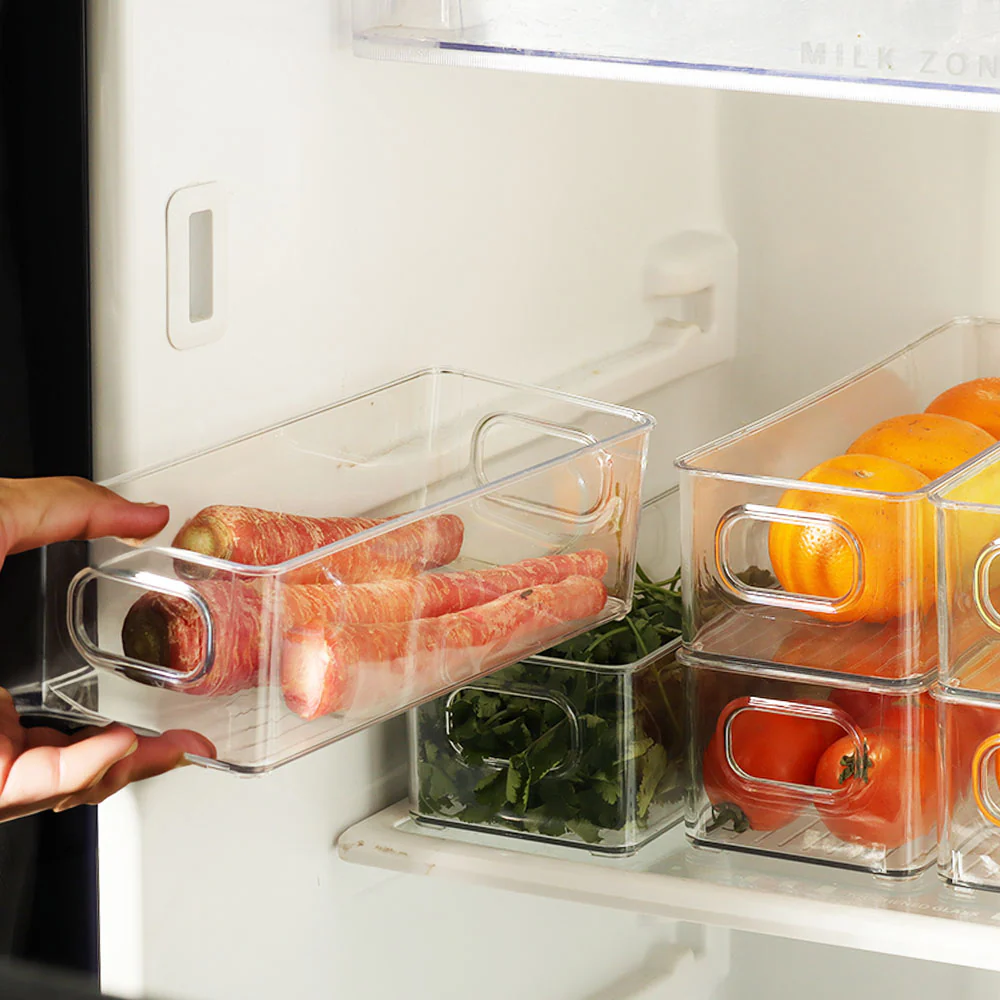 Nest Stackable Fridge Bins Small, Set of 6 - Clear - Image 4