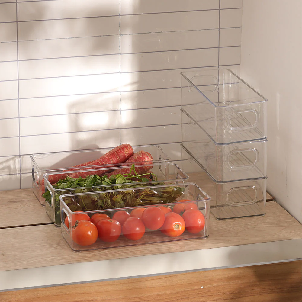 Nest Stackable Fridge Bins Small, Set of 6 - Clear - Image 5