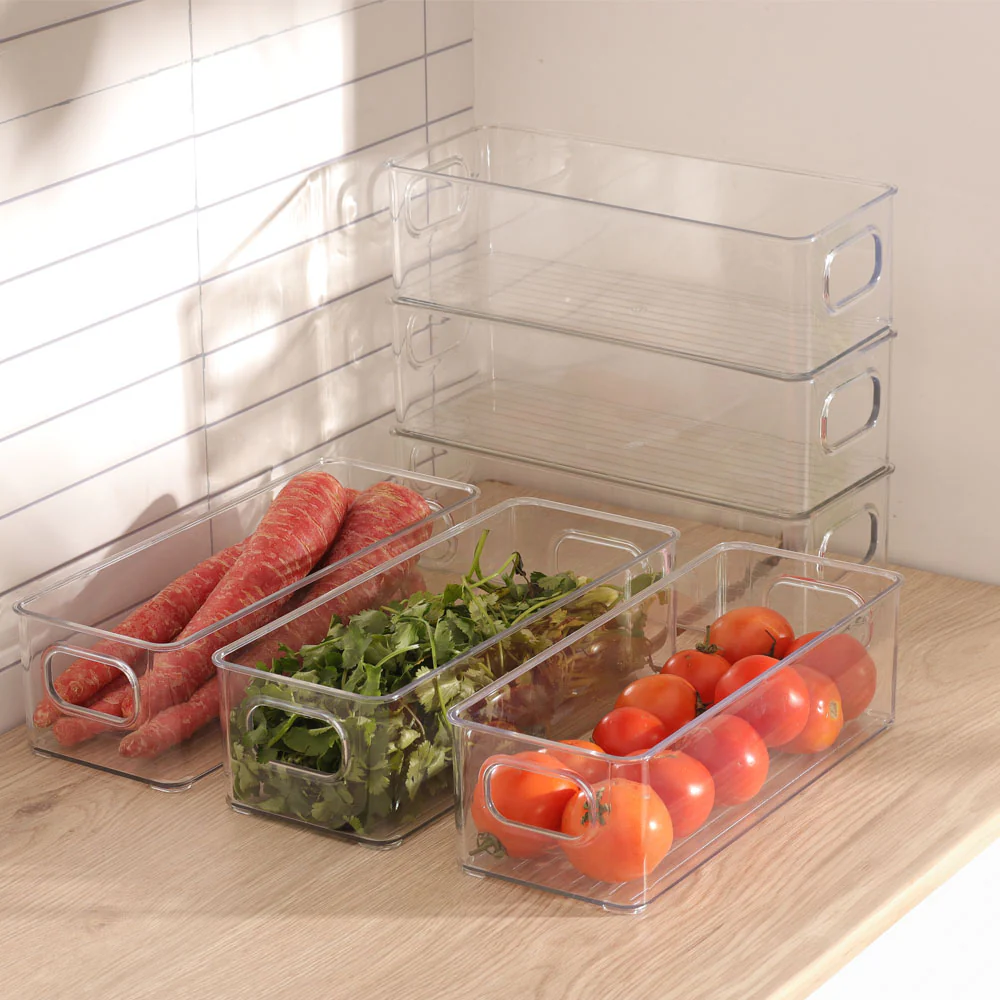 Nest Stackable Fridge Bins Small, Set of 6 - Clear - Image 6