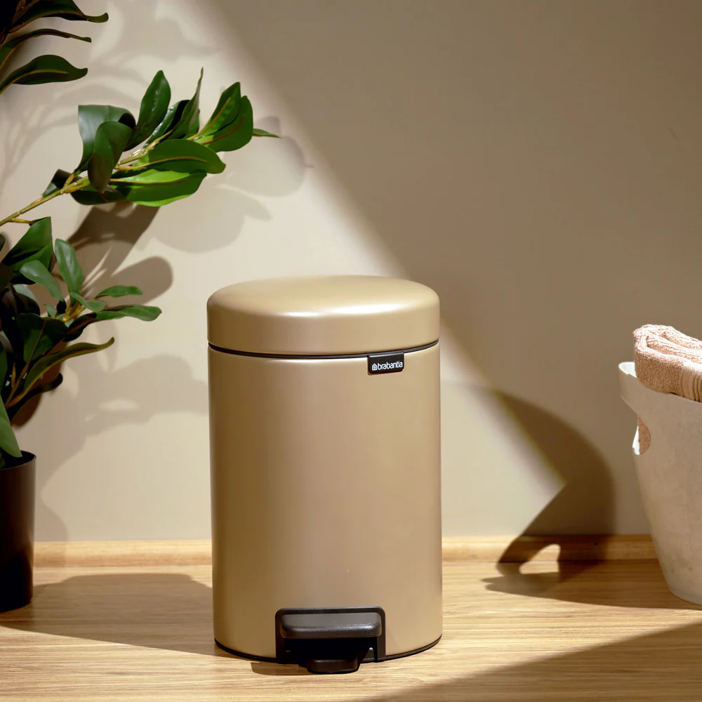NewIcon Pedal Bin 3L - Metallic Gold - Image 2