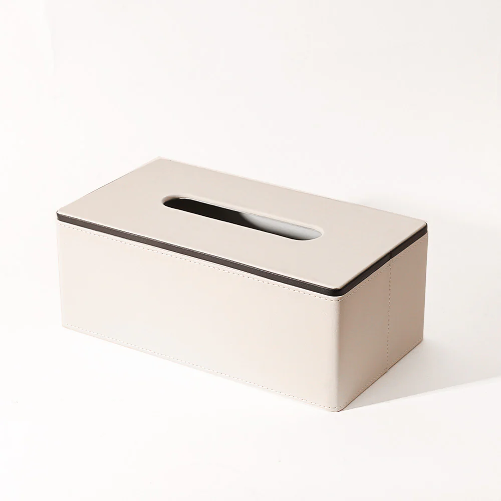 Node Tissue Box Holder - Cream - Image 3