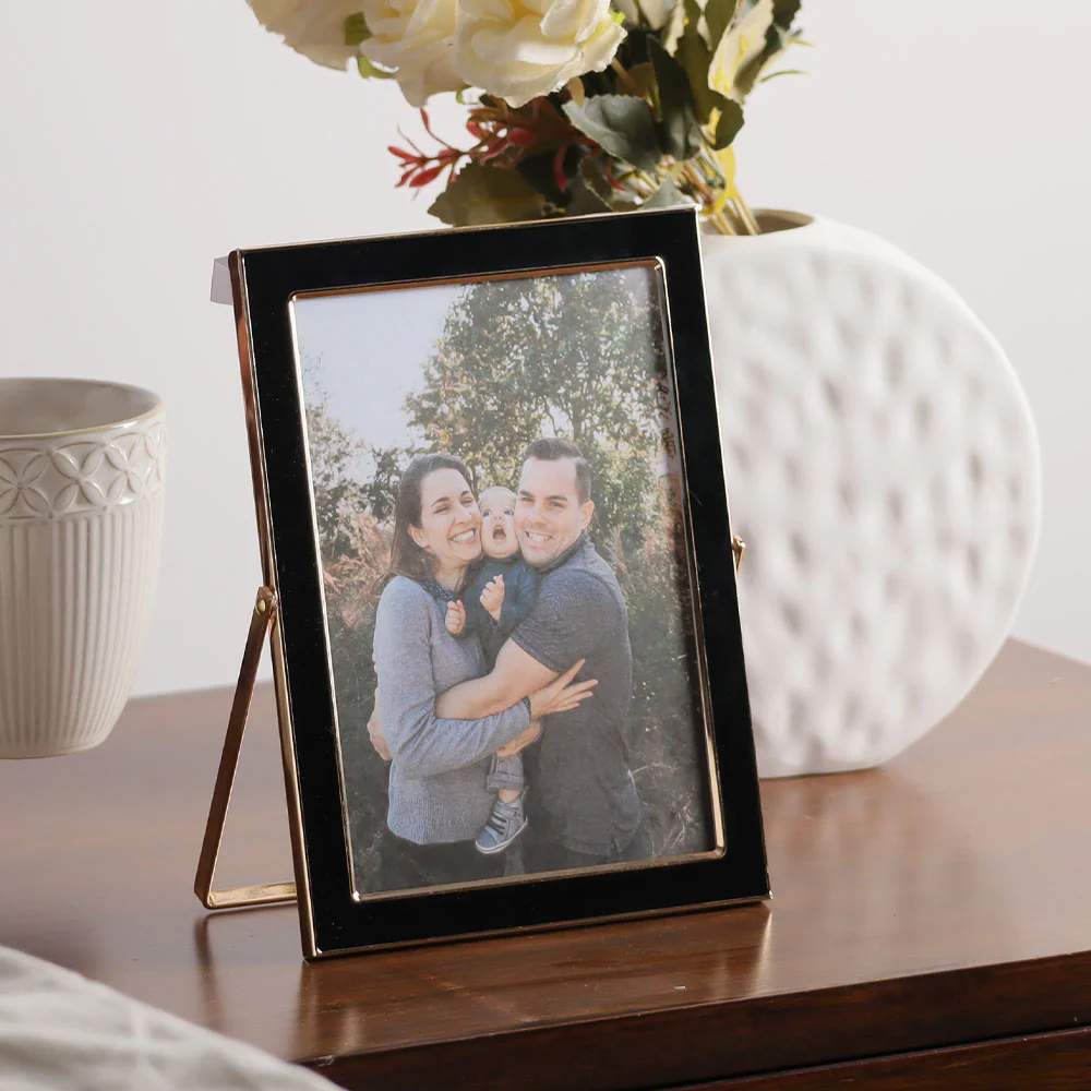Noir Photo Frame Large - Black Gold - Image 4