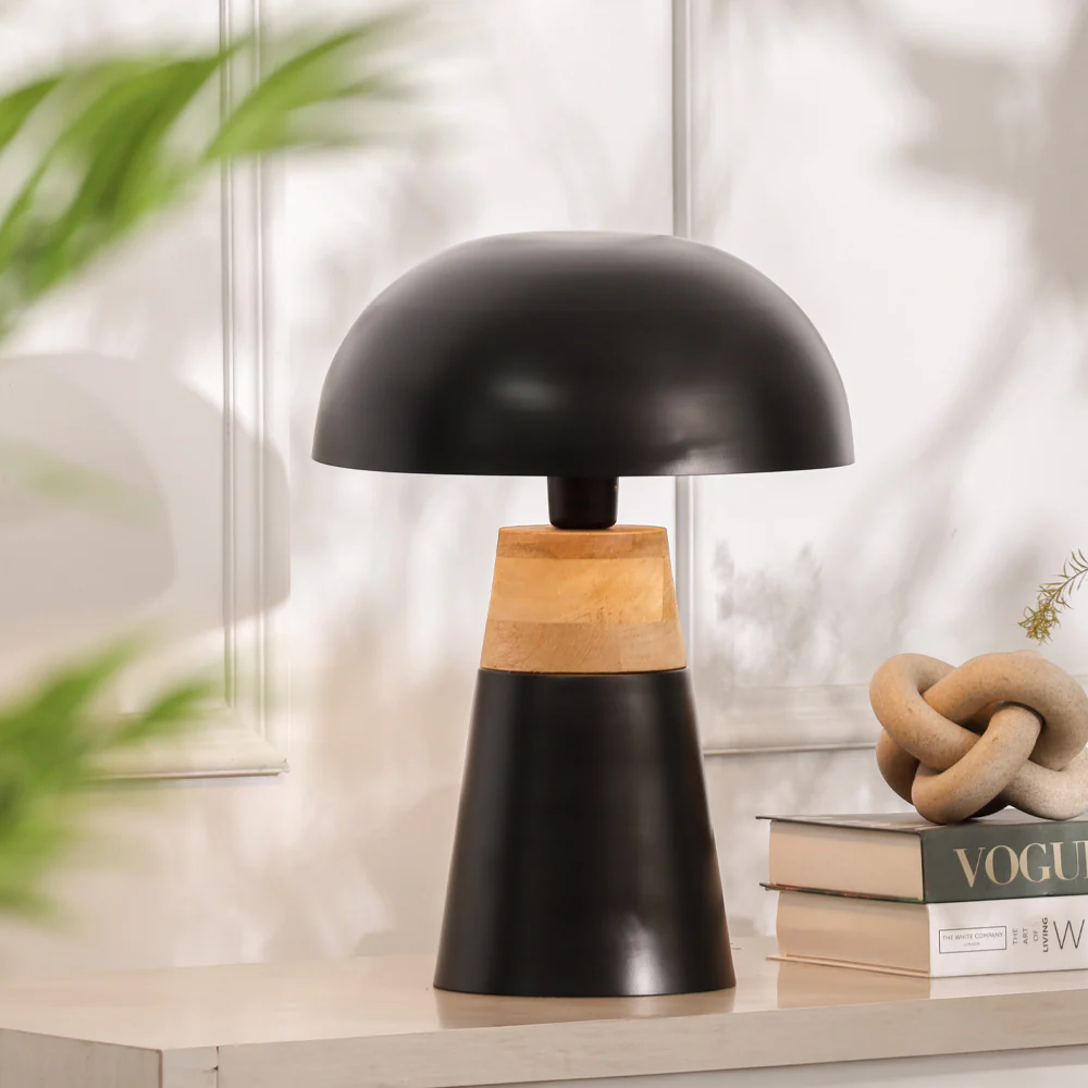 Nolan Table Lamp Large - Black Natural - Image 4
