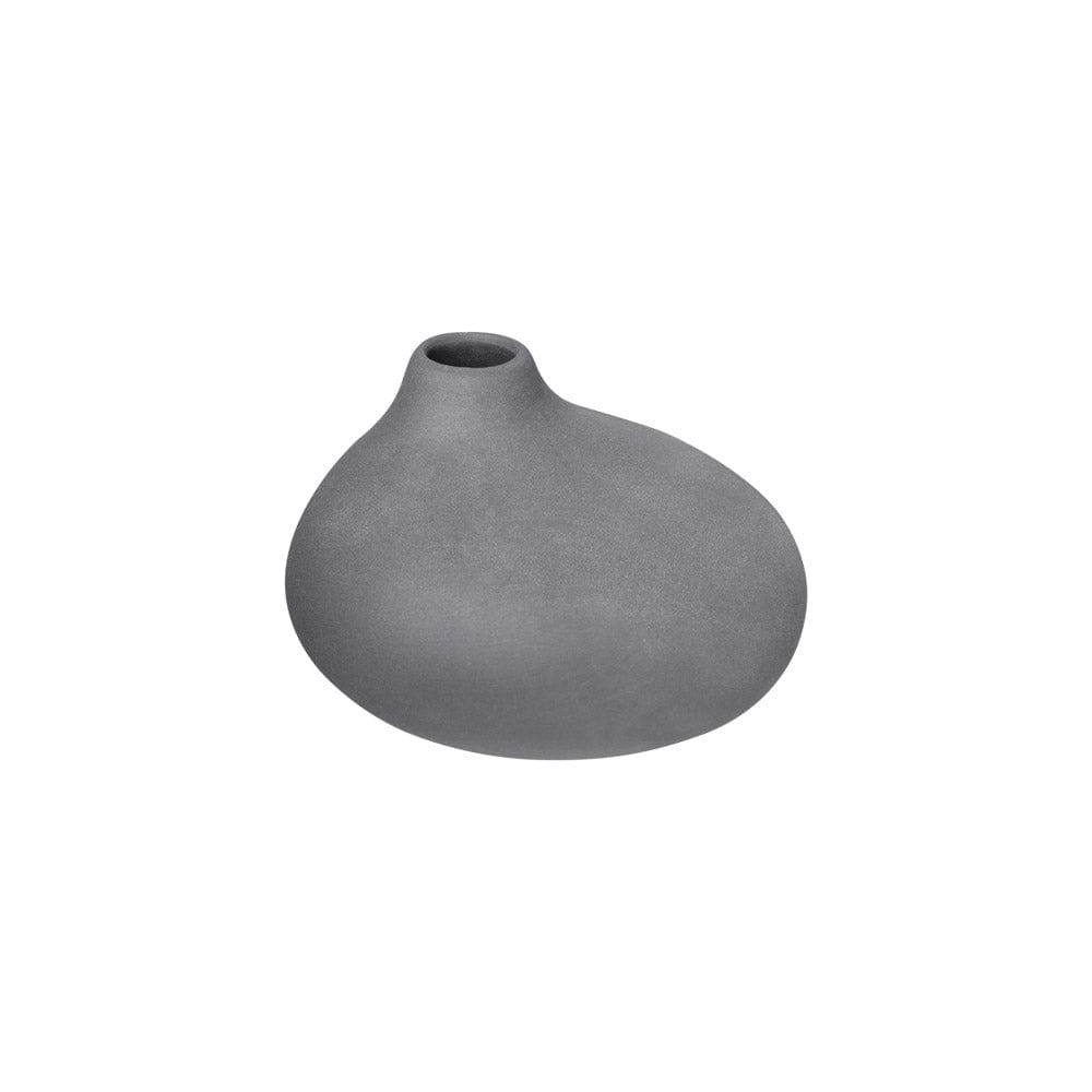 Nona Porcelain Mini Vases, Set of 3 - Pewter - Image 4