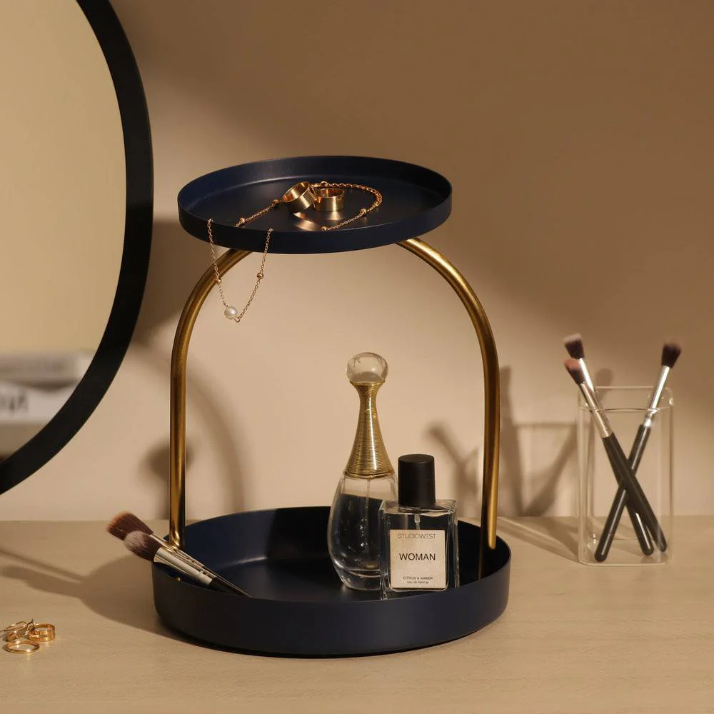 Nora Arched 2-Tier Tray - Blue - Image 2