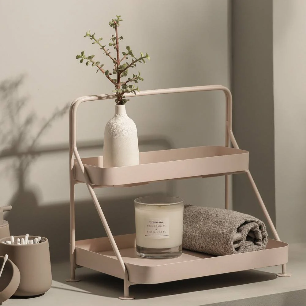 Norman 2-Tier Metal Organizer - Taupe - Image 2