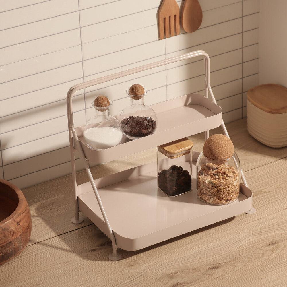 Norman 2-Tier Metal Organizer - Taupe - Image 4