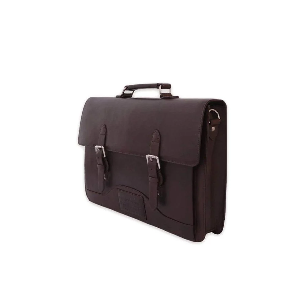 Norman Laptop Bag - Dark Brown - Image 8