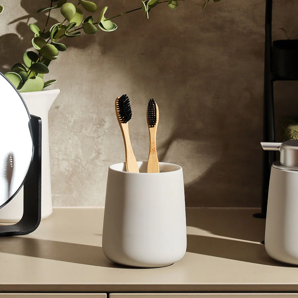 Nova Toothbrush Tumbler - Soft Grey - Image 5