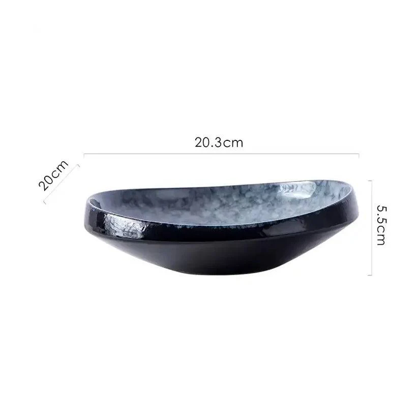 Oasis Curved Serving Bowl - Cool Grey - Image 6