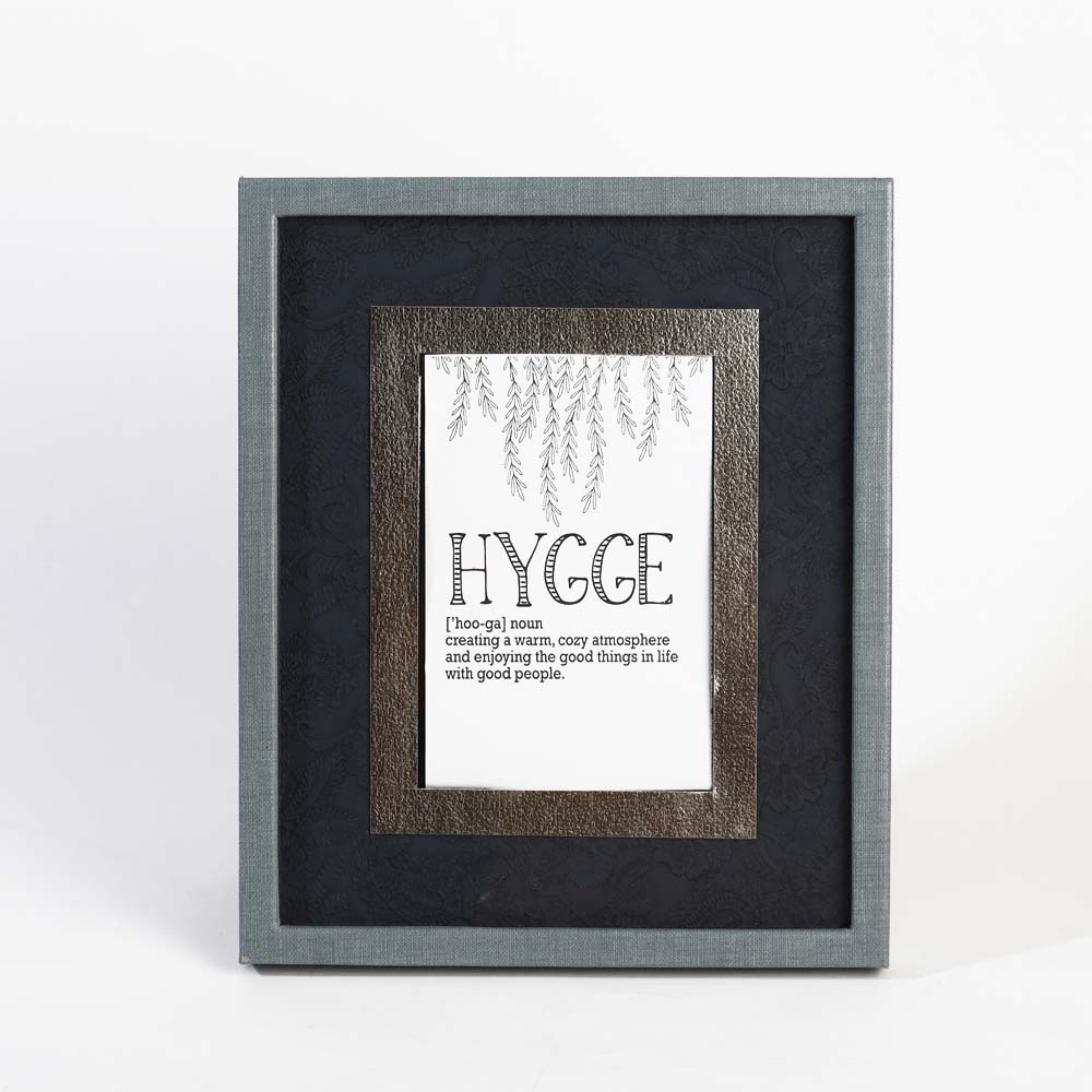 Oasis Glass Photo Frame Medium - Indigo Grey - Image 4