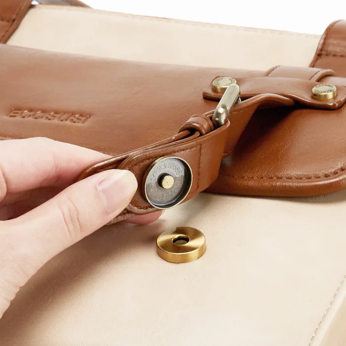 Olivia Classic Laptop Tote Bag - Beige Brown - Image 14