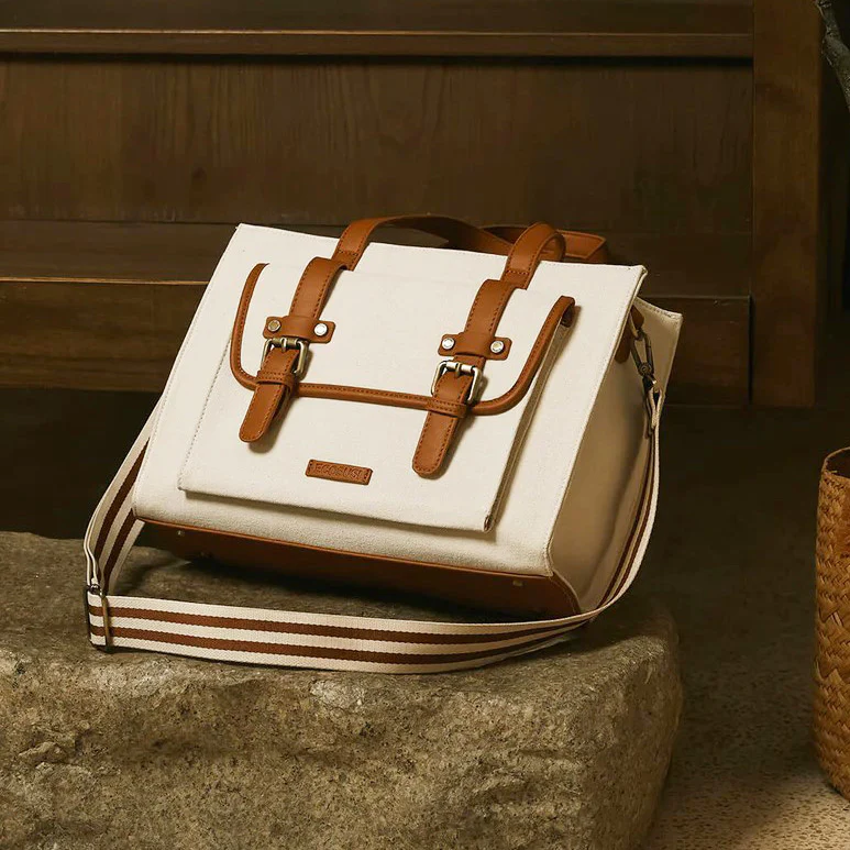 Olivia Tote Bag Small - Beige Brown - Image 12