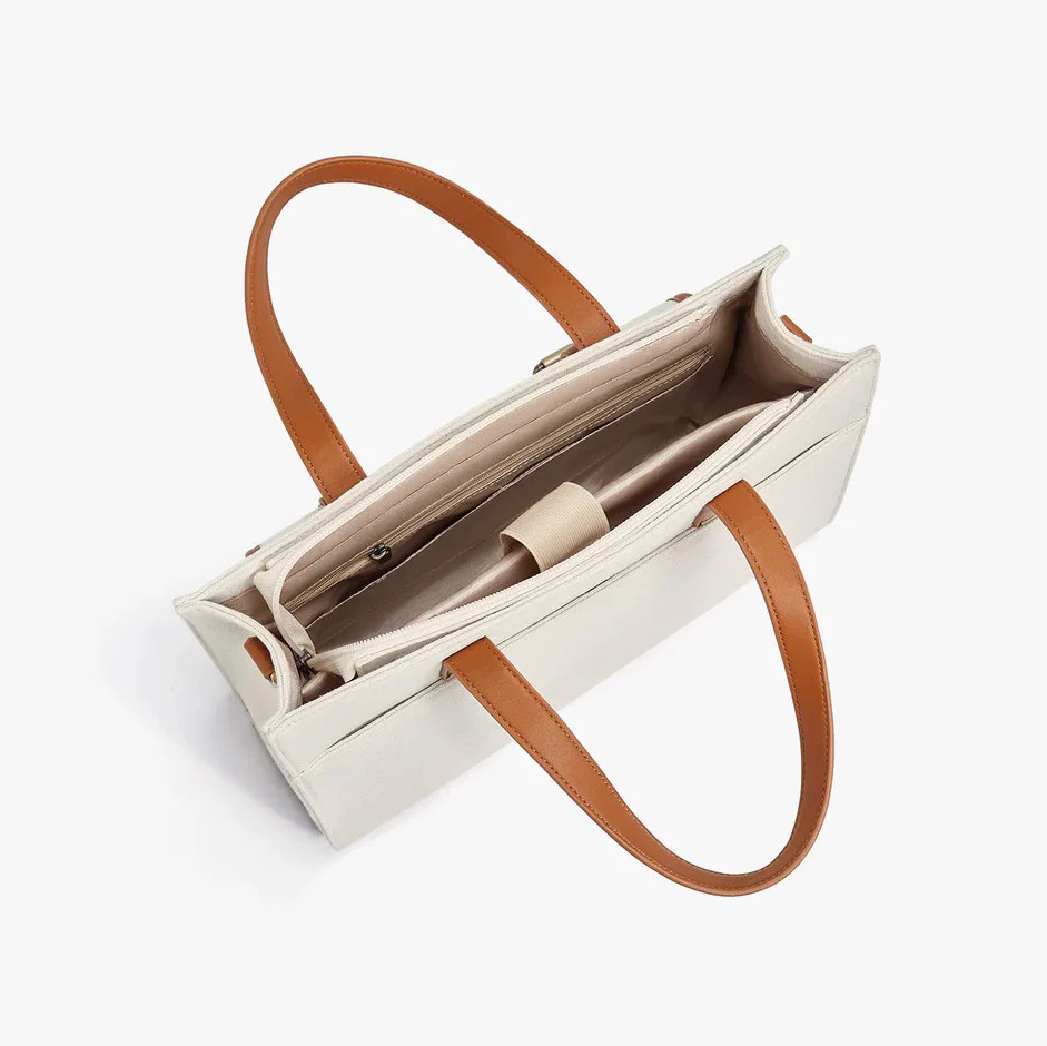 Olivia Tote Bag Small - Beige Brown - Image 5