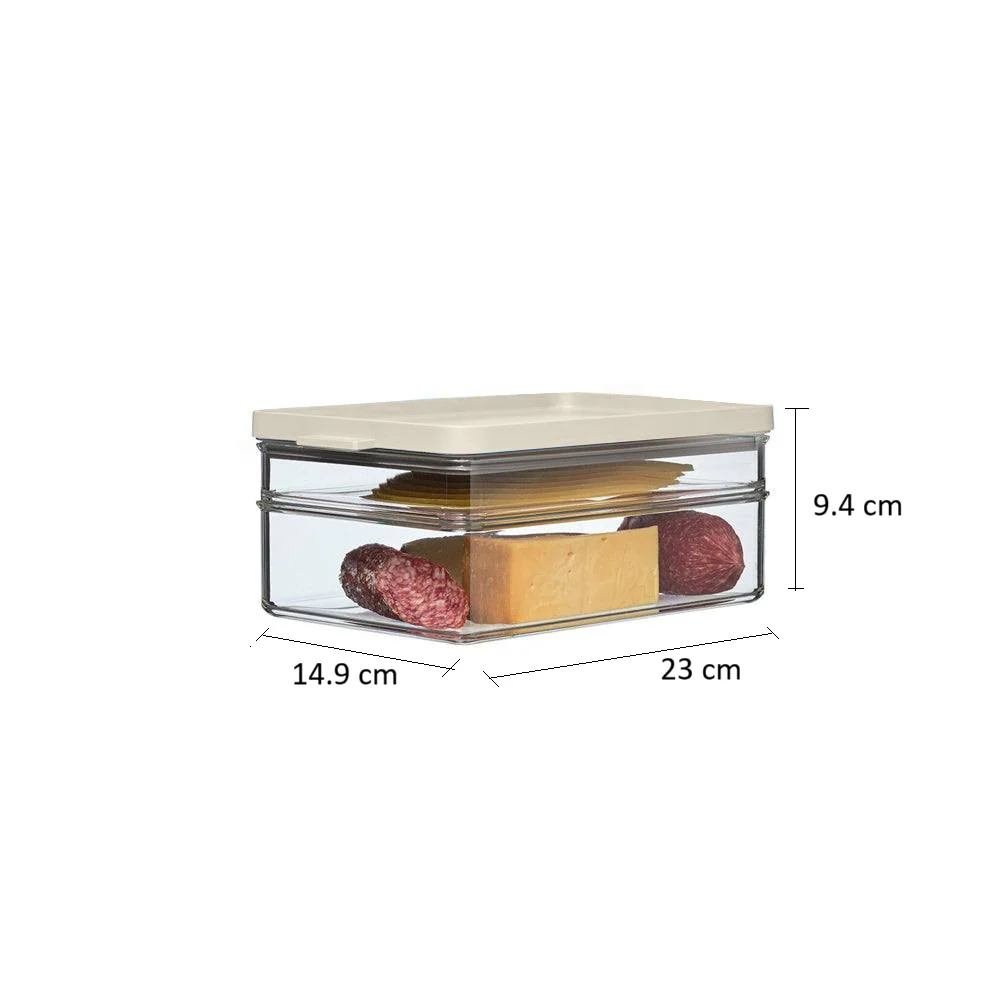 Omnia Breakfast Fridge Boxes, Set of 2 - Nordic White - Image 4