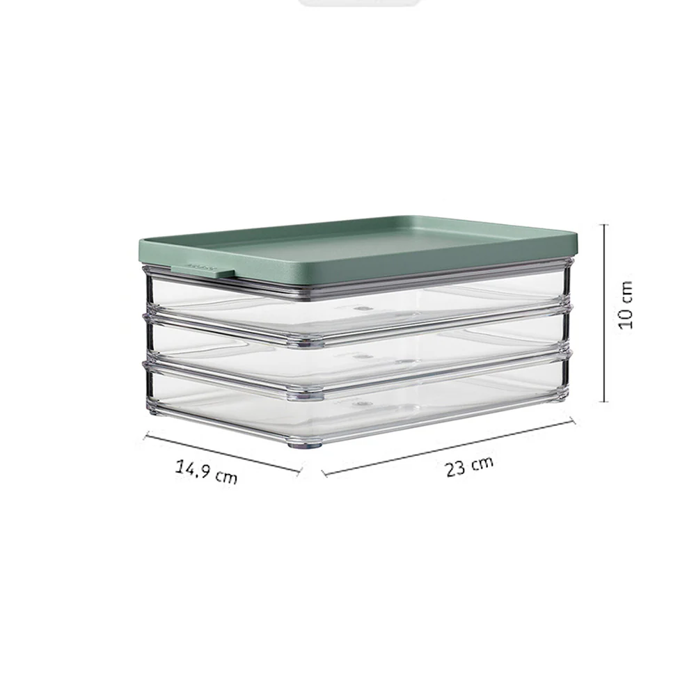 Omnia Cold Cuts Fridge Boxes, Set of 3 - Nordic Sage - Image 5