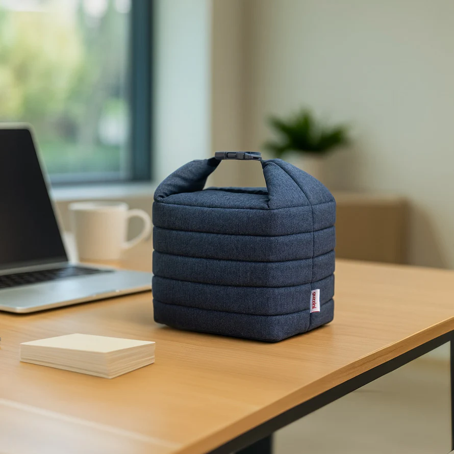On-the-Go Thermal Bag with Container Small - Denim Blue - Image 2