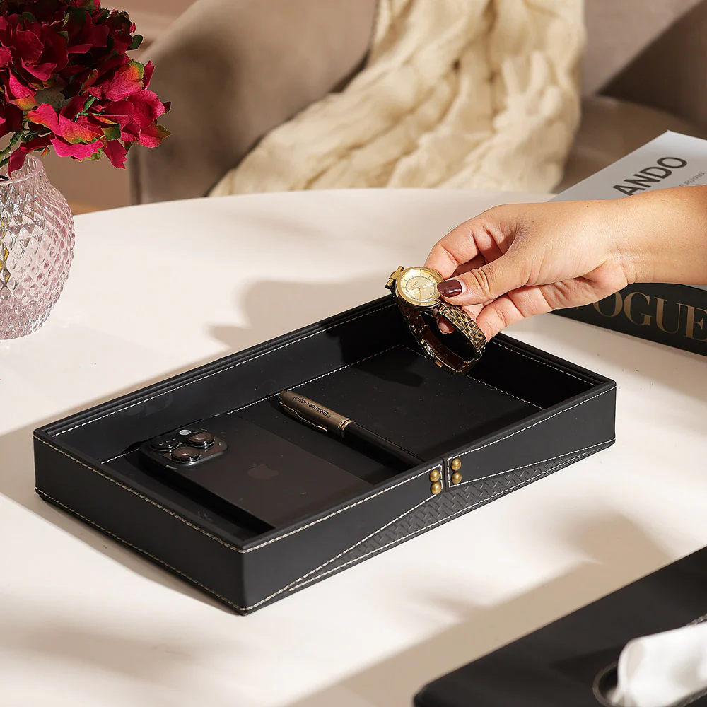 Ophelia Studded Valet Tray - Black - Image 6
