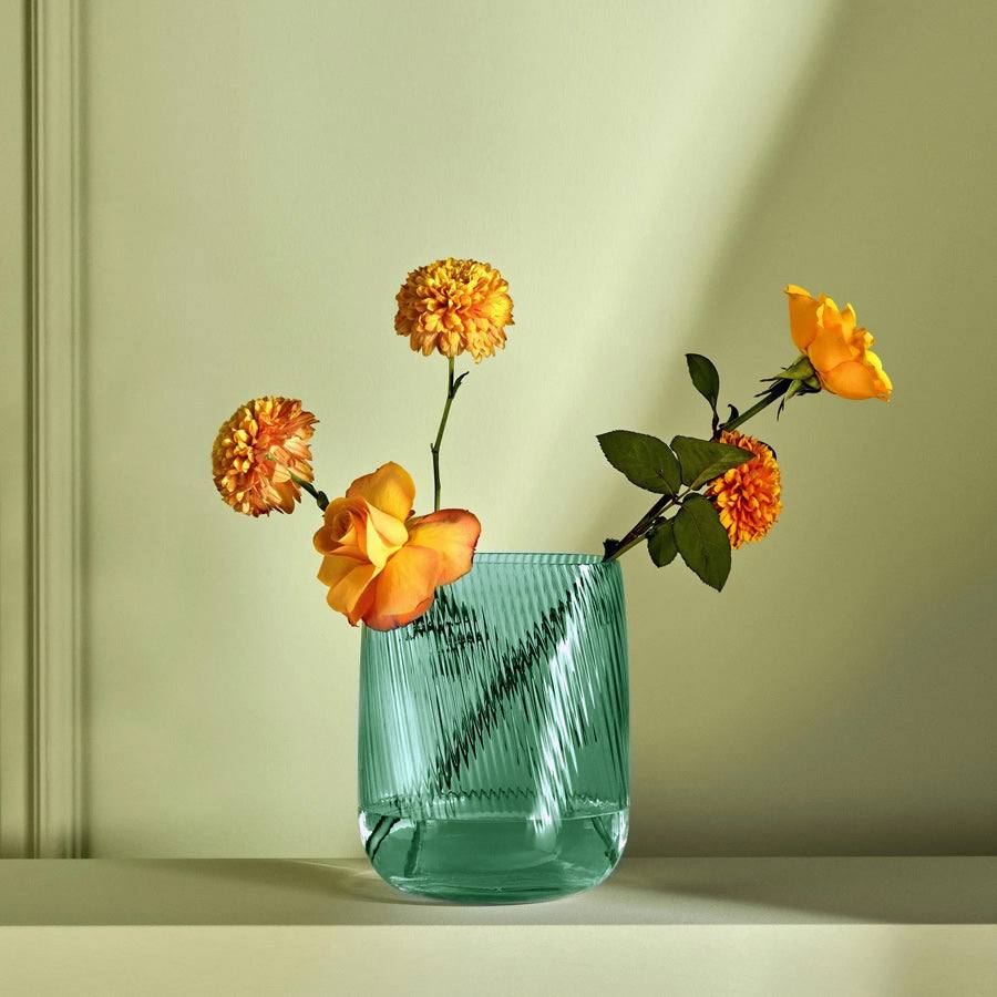 Opti Glass Vase Tall - Green - Image 2