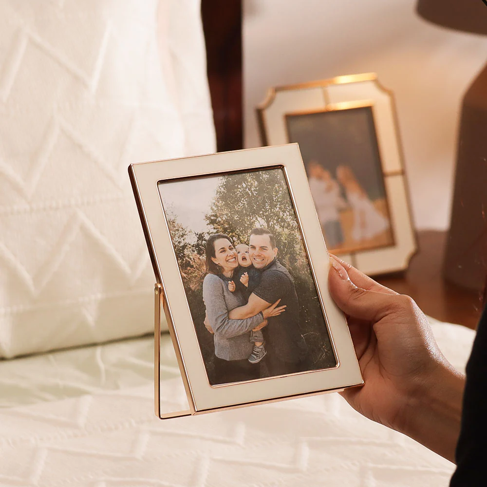 Opus Photo Frame Medium - White Gold - Image 2