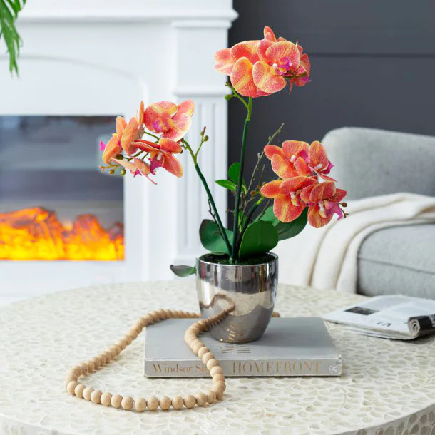 Orchid Artificial Potted Plant - Medium - Image 5