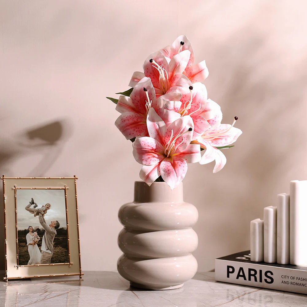 Oriental Lily Faux Bunch - Pink - Image 2