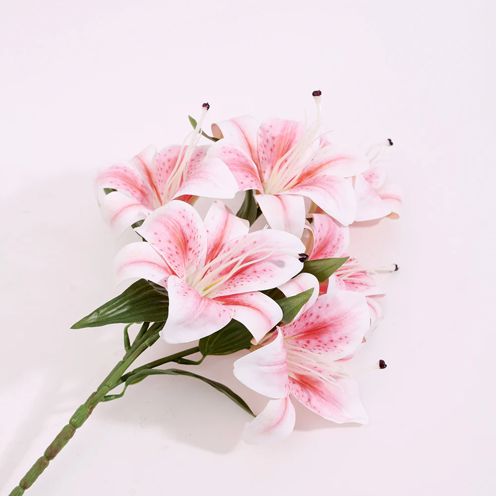 Oriental Lily Faux Bunch - Pink - Image 6