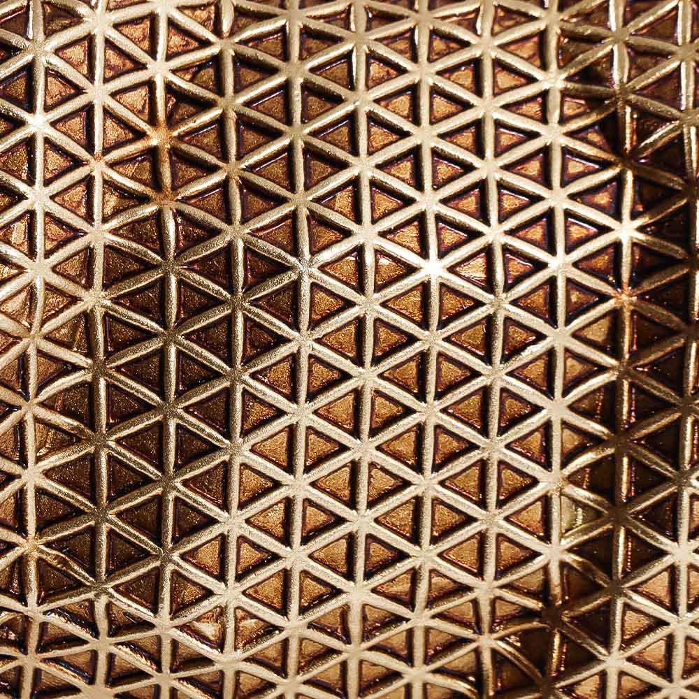 Orion Bear Sculpture - Grid Gold - Image 6