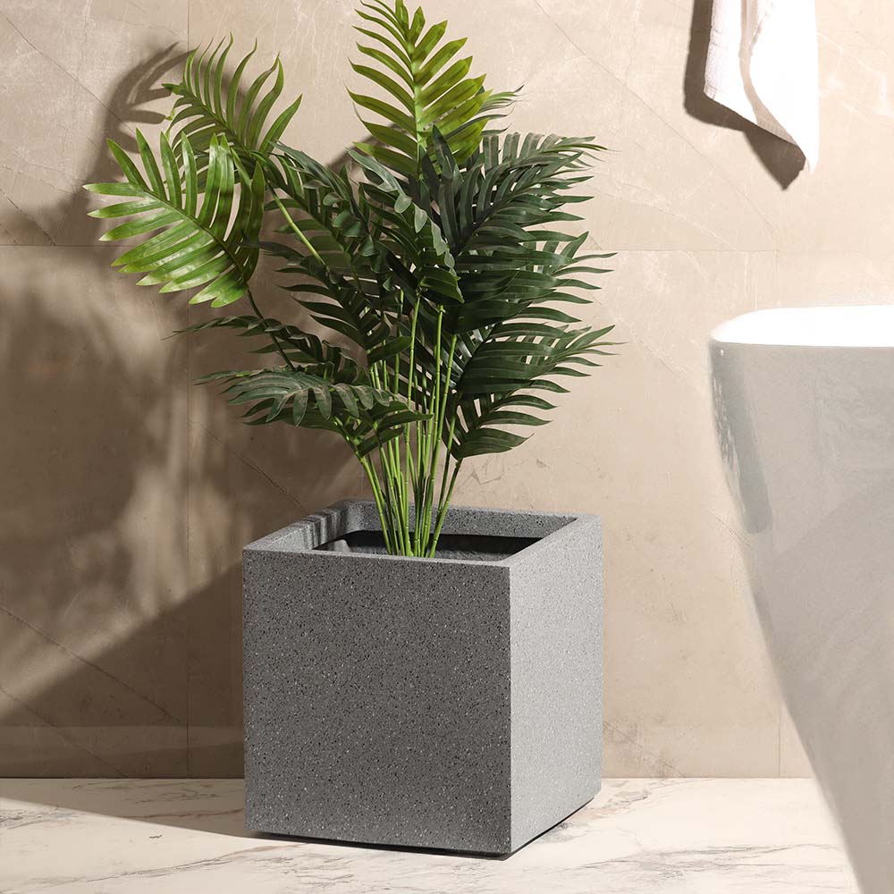 Orion Square Planter Large - Speckled Grey - Image 2