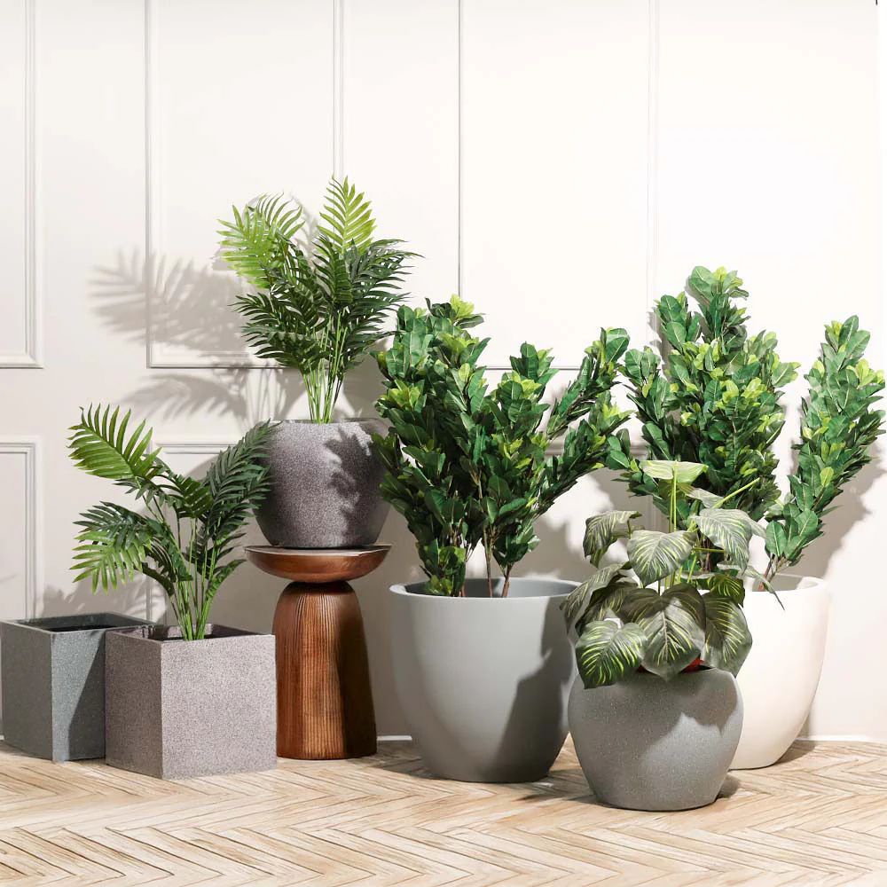 Orion Square Planter Large - Speckled Grey - Image 5