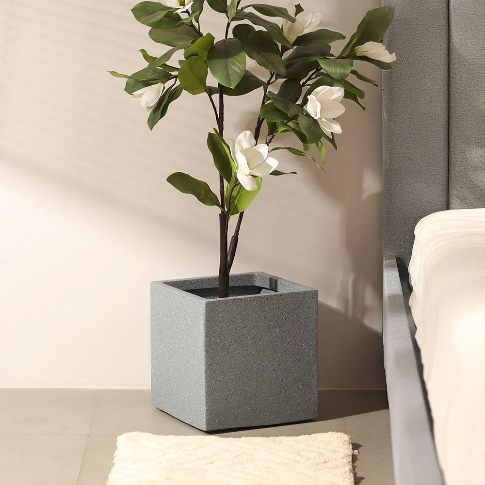 Orion Square Planter Large - Speckled Grey - Image 6