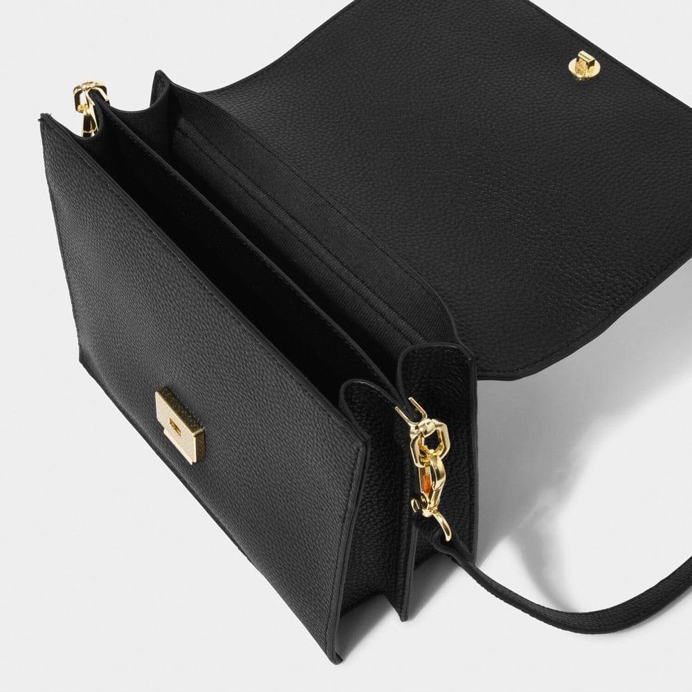 Orla Divided Crossbody Bag - Black - Image 4