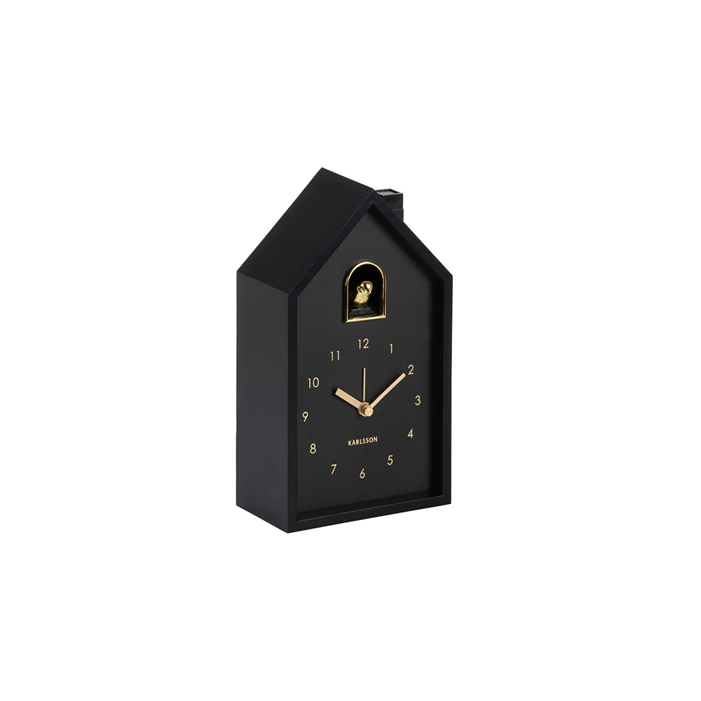 Oro Modern Cuckoo Alarm Clock - Black - Image 4