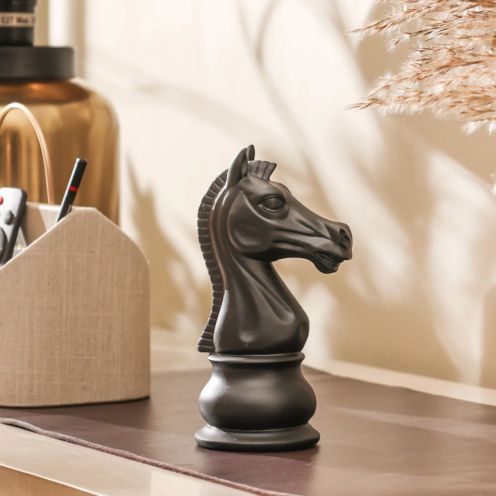 Oros Knight Decorative Sculpture - Matte Black - Image 4