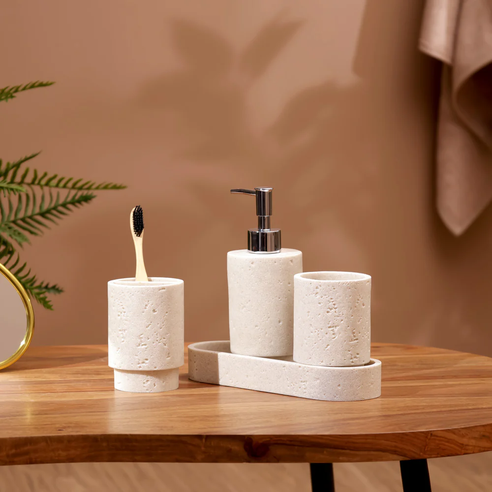 Oslo 4-piece Bathroom Set - Greige - Image 6