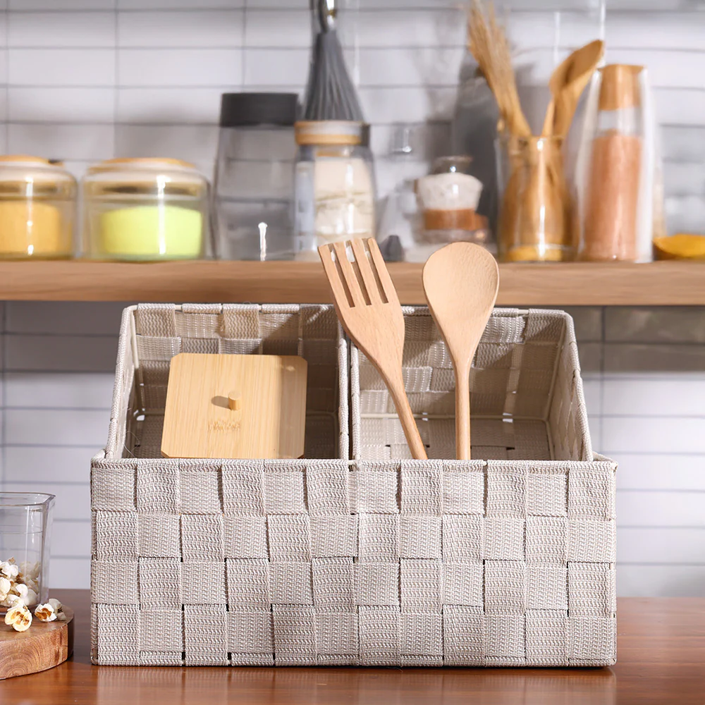 Otto Storage Baskets, Set of 3 - Beige - Image 3