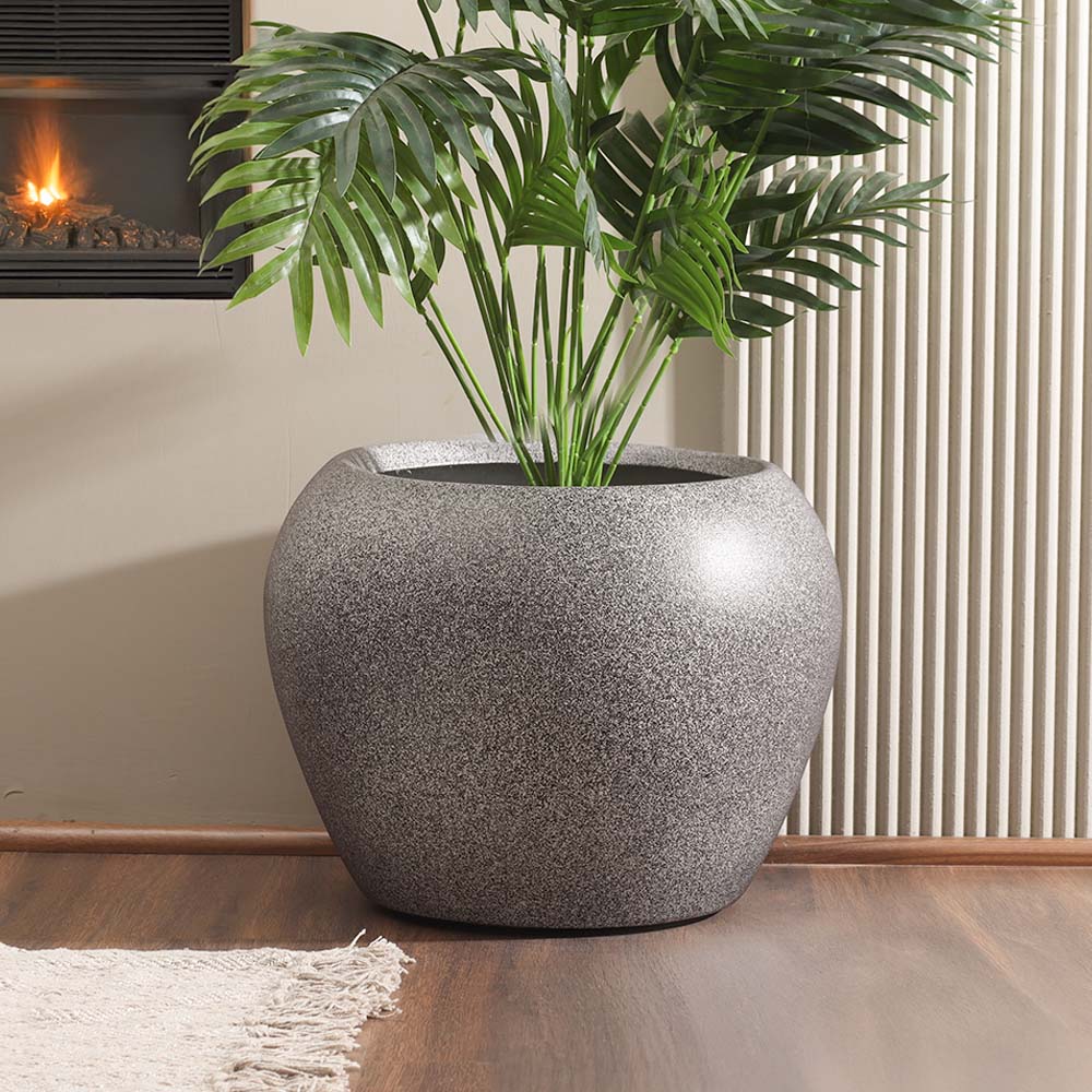 Ovo Round Planter Large - Monochrome - Image 4