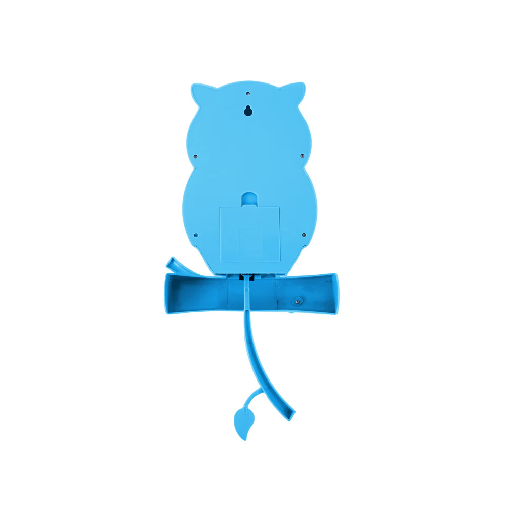 Owl Pendulum Wall Clock - Bright Blue - Image 5