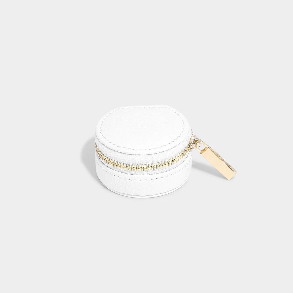 Oyster Travel Jewellery Box - Pebble White - Image 2