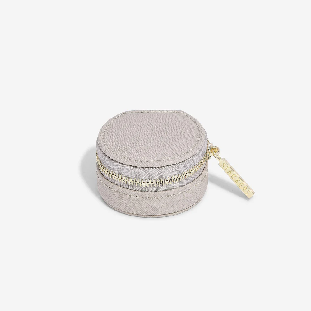 Oyster Travel Jewellery Box - Taupe - Image 2