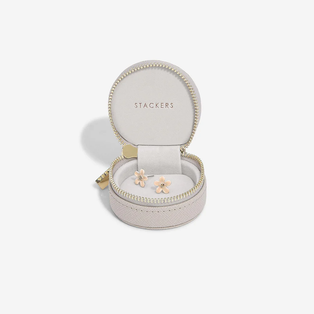 Oyster Travel Jewellery Box - Taupe - Image 5