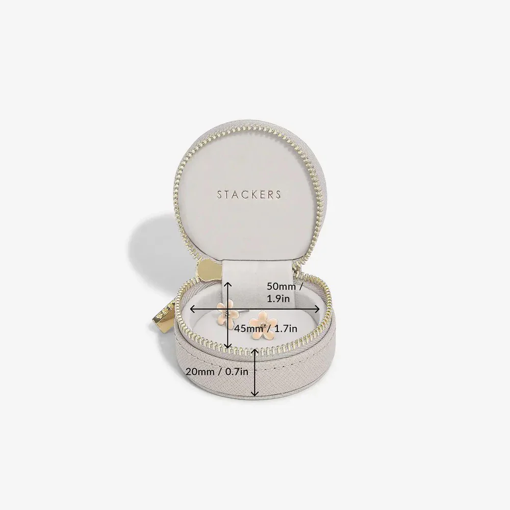 Oyster Travel Jewellery Box - Taupe - Image 6
