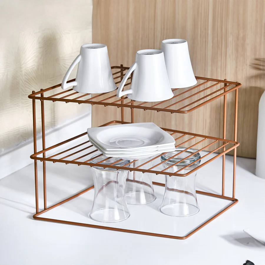 Palio 2-Tier Corner Shelf - Copper - Image 2