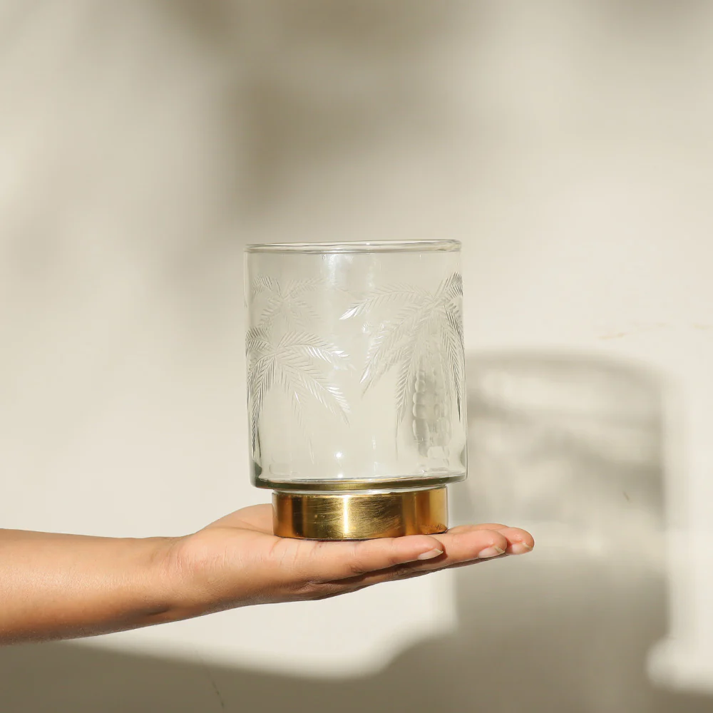 Palm Glass Hurricane - Clear - Image 5